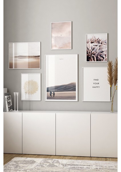 Hiraev Çerçevesiz Duvar Poster Tablo Seti NO79