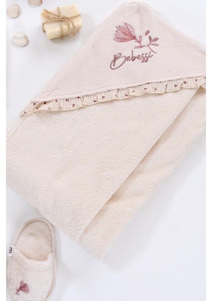 Kız Erkek Bebek Bornoz Takımı Havlu Seti Pamuk Kumaş 0- 2 Yaş STL6579 fırsatları