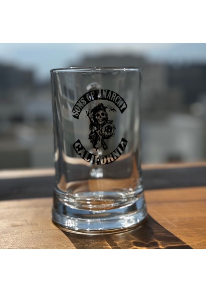 Sons Of Anarchy / Baskılı Paşabahçe Kulplu Bira Bardağı - 500 cc
