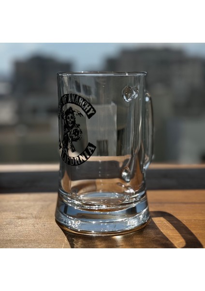 Sons Of Anarchy / Baskılı Paşabahçe Kulplu Bira Bardağı - 500 cc
