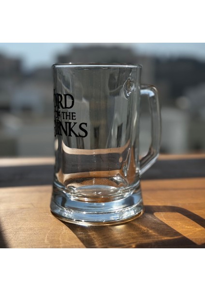 The Lord Of The Drinks / Baskılı Paşabahçe Kulplu Bira Bardağı - 500 cc