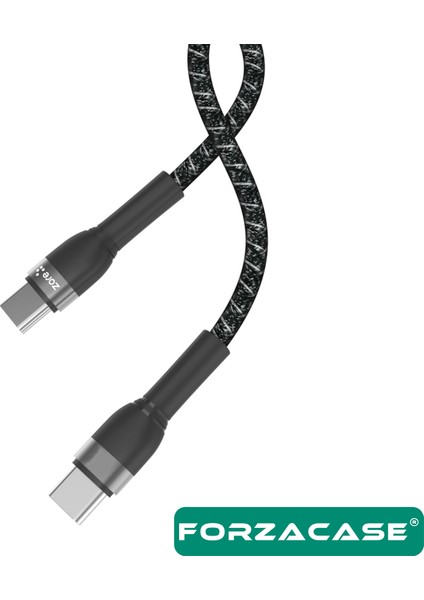 Hydra Serisi Type-C To Type-C 3A Pd Hızlı Şarj ve Data Kablosu Örgülü 2 Metre - FC319