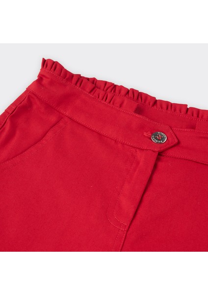 Kemeri Fırfır Detaylı Pantolon