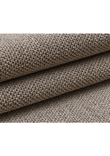 Yumuşak Bukleli Sisal Jüt Salon Oturma Odası Kahverengi Renkli Yuvarlak Halı