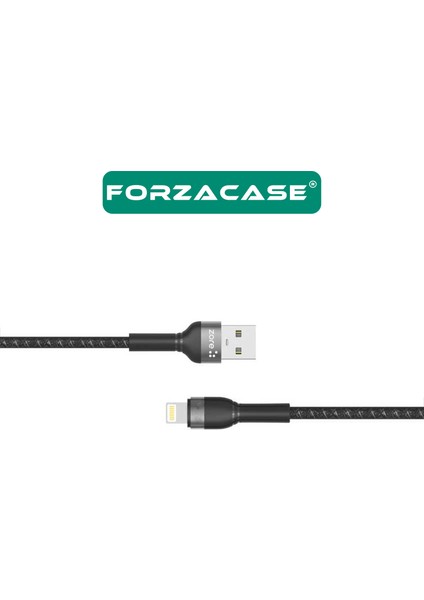 iPhone iPad Için Hydra Serisi Örgülü Lightning USB Şarj ve Data Kablosu 2A 3 Metre - FC310