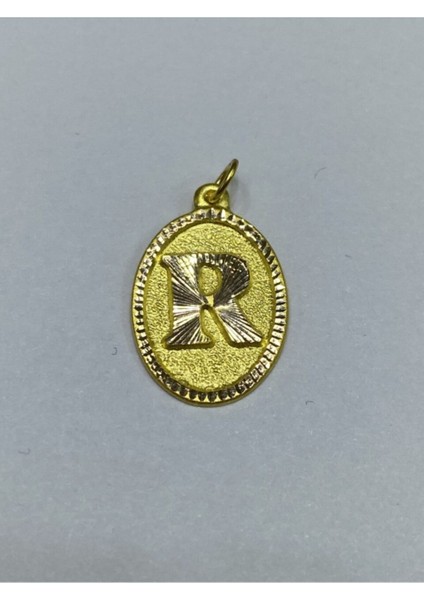 14 Ayar Altın R Harfi Zincirli Kolye fırsatları