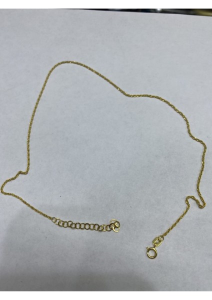 14 Ayar Altın Halat Choker Tasma Zincir Kolye