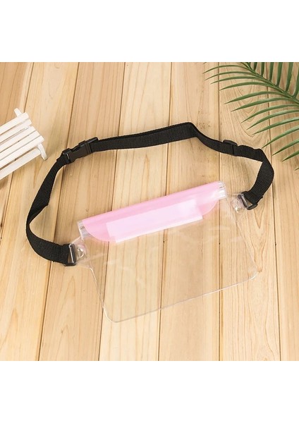 Şeffaf Pembe Tarzı Su Geçirmez Yüzme Çantası Kayak Drift Dalış Omuz Bel Paketi Çanta Sualtı Cep Telefonu Çantaları Plaj Tekne Sporları Için Kılıf Kapak (Yurt Dışından)