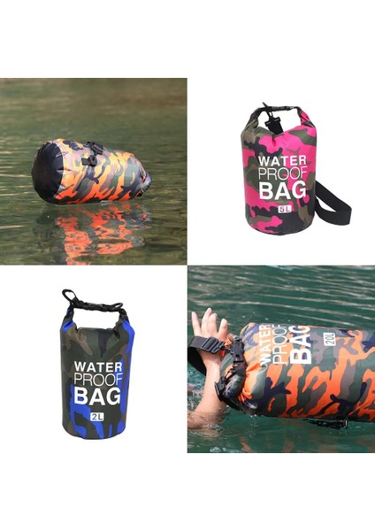 5l No.14 Stili Pvc Su Geçirmez Kuru Çanta 5l 10L 20L 30L Camo Açık Dalış Katlanabilir Erkek Kadın Plaj Yüzme Çantası Rafting Nehir Okyanus Sırt Çantası (Yurt Dışından) fırsatları