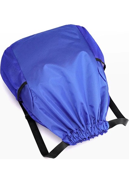 Navy Blue Small Style Açık Su Geçirmez Yumuşak Yüzme Çantası Fitness Salonu Yürüyüş Sırt Çantası Çift Omuz Çantası Plaj Kamp Ipli Kılıf (Yurt Dışından) modelleri