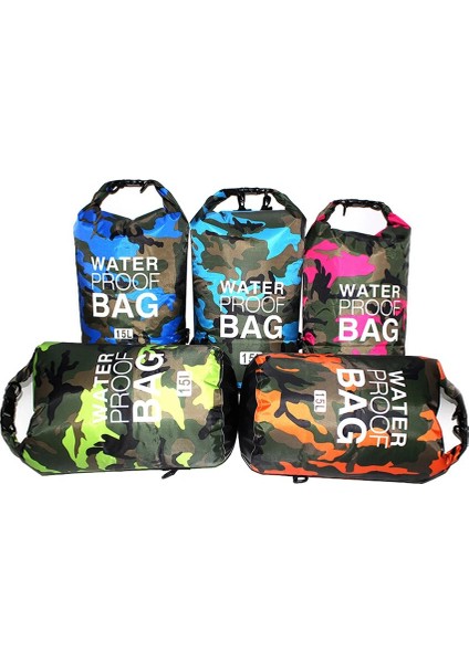 5l No.2 Stili L Açık Kamuflaj Su Geçirmez Kuru Çantalar Taşınabilir Rafting Dalış Kuru Çanta Çuval Nehir Trekking Için Pvc Yüzme Çantaları (Yurt Dışından)