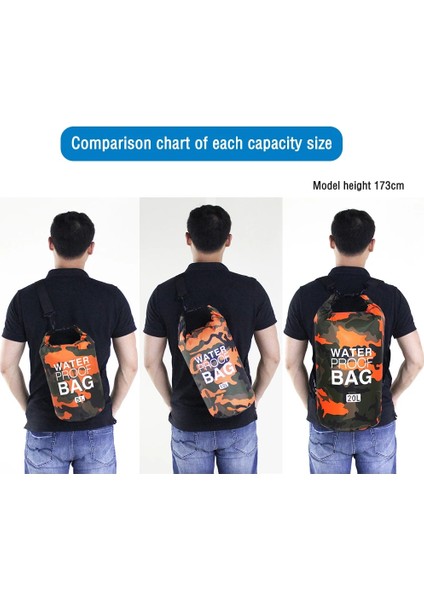 20L Tarzı Su Geçirmez Yüzme Çantası Kuru Çuval Pvc Su Geçirmez Kuru Çanta Çuval Kayaking Nehir Yürüyüşü Şamandıra Yelkenli Sırt Çantası Sürüklenen Rafting Çantası (Yurt Dışından)