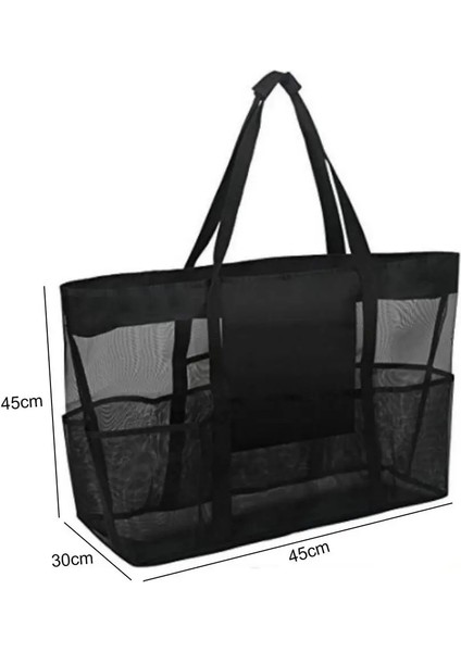 1 Adet Tarzı Yaz Büyük Plaj Çantası Havlular Için Örgü Dayanıklı Plaj Çantaları Oyuncaklar Için Su Geçirmez Iç Çamaşırı Cep Plaj Çantası (Yurt Dışından) modelleri