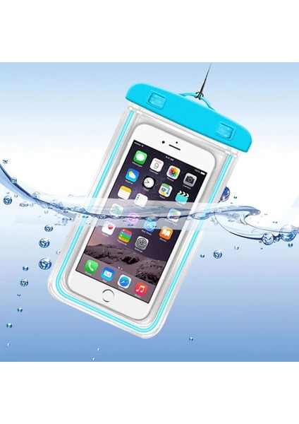 1 Adet Mavi Tarzı Evrensel Drift Dalış Yüzme Çantası Sualtı Kuru Aydınlık Plaj Çantası Inç Cep Telefonu Için Su Geçirmez Kuru Çanta Kılıfı (Yurt Dışından)