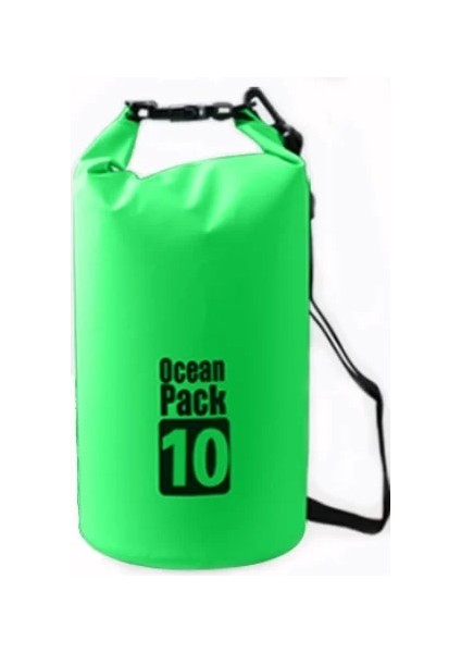 10L Yeşil Stil 3l 5l 10L 15L Su Geçirmez Kuru Çanta Pvc Kelepçe Net Suya Dayanıklı Yüzme Saklama Çantası Paketi Çuval Rafting Kayaking Kamp (Yurt Dışından)
