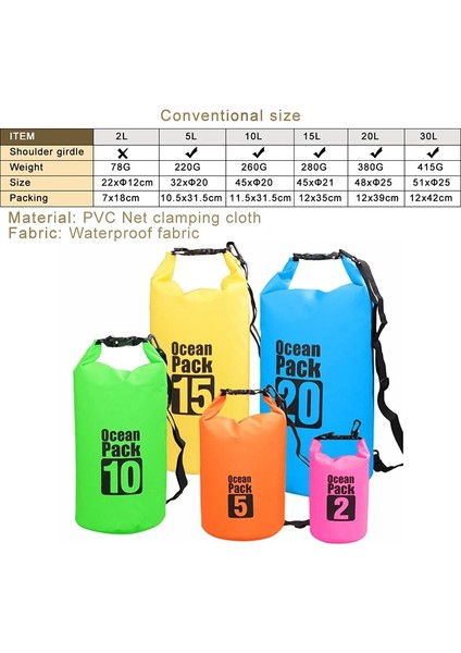 10L Yeşil Stil 3l 5l 10L 15L Su Geçirmez Kuru Çanta Pvc Kelepçe Net Suya Dayanıklı Yüzme Saklama Çantası Paketi Çuval Rafting Kayaking Kamp (Yurt Dışından) modelleri