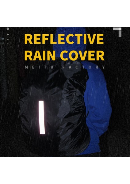 Siyah 35L Stili Su Geçirmez Sırt Çantası Yağmurluk Yansıtıcı Bant Sırt Çantası Seyahat Için Şeritler ile Hi-Görünürlük Sırt Çantası Rancoat (Yurt Dışından) fiyatları