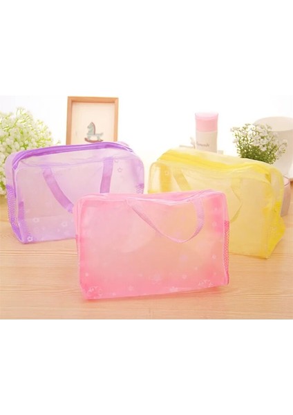 Mor Renk Stili 5 Renk Yüzme Çantaları Spor Seyahat Banyo Saklama Çantası Kadın Şeffaf Organizatör Pvc Telefon Cebi (Yurt Dışından) fırsatları