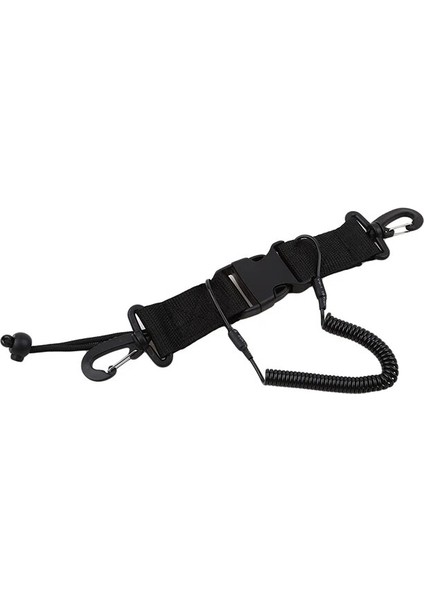 Siyah Stil Tüplü Dalış Dalış Kano Kamera Ipi Hızlı Çıkarma Tokası ve Kayaking Altında Klipsli Yüzme Sporları Aksesuarı Yeni Aracı (Yurt Dışından)