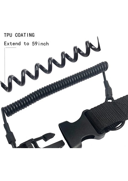 Siyah Stil Tüplü Dalış Dalış Kano Kamera Ipi Hızlı Çıkarma Tokası ve Kayaking Altında Klipsli Yüzme Sporları Aksesuarı Yeni Aracı (Yurt Dışından) indirimleri