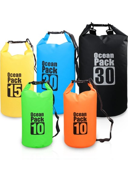gr 15L Stili Açık Suya Dayanıklı Kuru Sırt Çantası Su Yüzen Çanta Rulo Üstü Kano Için Çuval Rafting Tekne Gezisi Nehir Trekking Yüzme Havuzu Kayık (Yurt Dışından) fiyatları