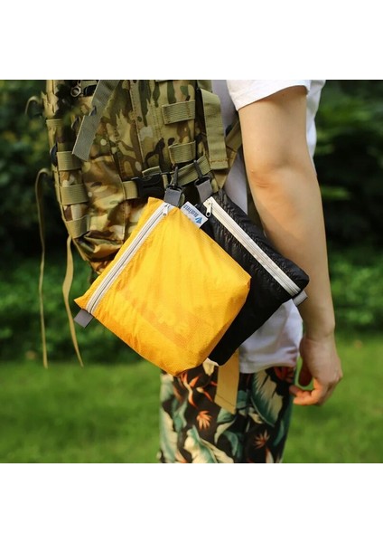 Siyah Renk Stili Açık Su Geçirmez Çanta Kanca Fermuarlı Saklama Çantası ile Kamp Yürüyüşü Için Yüzme Çantası Cep Çantası Havuz Paketi (Yurt Dışından) fiyatları