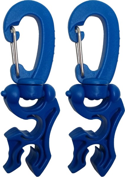 Siyah 2pc Tarzı Tüplü Dalış Şnorkelle Dalış Için Klipsli Tokalı Kancalı Regülatör Çift Bcd Hortum Tutacağı (Yurt Dışından)