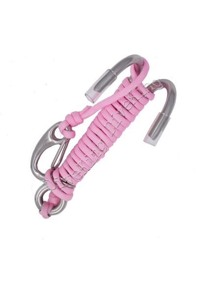 Pembe Tarzı Tüplü Dalış Çift Çift Paslanmaz Çelik Reef Sürüklenme Kancası, Çizgili ve Klipsli Kanca Sualtında Akım Dalışı Için Kanca (Yurt Dışından)