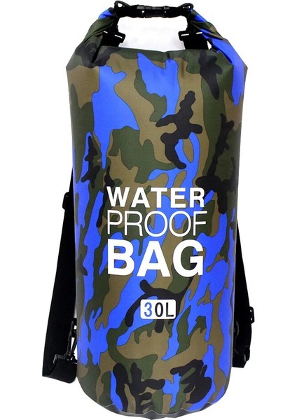 30L No.12 Stili Pvc Su Geçirmez Kuru Çanta 5l 10L 20L 30L Camo Açık Dalış Katlanabilir Erkek Kadın Plaj Yüzme Çantası Rafting Nehir Okyanus Sırt Çantası (Yurt Dışından)