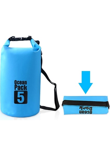 Lake BLUE-20L Stili L Açık Su Geçirmez Yüzme Çantası Pvc Yüzer Kuru Çanta Rafting Tekne Saklama Çantası Ayarlanabilir Askı Kancalı (Yurt Dışından) indirimleri