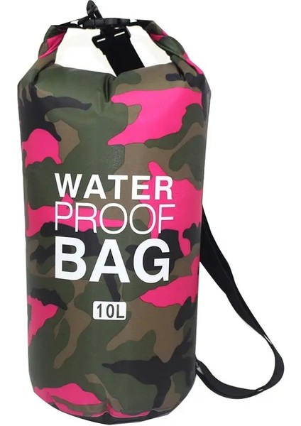 10L No.27 Stili Pvc Su Geçirmez Kuru Çanta 5l 10L 20L 30L Camo Açık Dalış Katlanabilir Erkek Kadın Plaj Yüzme Çantası Rafting Nehir Okyanus Sırt Çantası (Yurt Dışından)