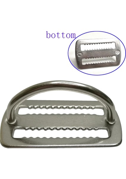 Type3 2pc Stili 2 "paslanmaz Çelik Tüplü Dalış Ağırlık Kemeri Slayt Bekçisi D Halkası Dokuma Koşum Kemeri Tutucu Stoper Serbest Dalış Bcd Aksesuarları (Yurt Dışından)