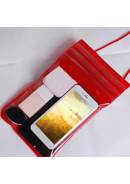 Kırmızı Stil Yüzme Torbası Kozmetik Toz Geçirmez Songkran Festivali Plaj Rafting Kire Dayanıklı Dış Mekan Sualtı Su Geçirmez Kuru Anahtarlar Telefon Depolama (Yurt Dışından)