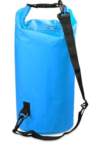 Açık Sarı Stil 10L 15L 20L 30L Açık Su Geçirmez Kuru Sırt Çantası Su Yüzen Çanta Rulo Üst Çuval Kayaking Için Rafting Teknecilik Nehir (Yurt Dışından)