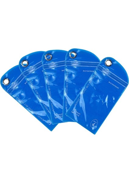 Mavi-5 Adet Tarzı Wimming Sörf Su Geçirmez Çanta Açık Rafting Sürüklenen Telefon Kartı Cep Telefonu Cep Telefonu Için Kuru Çanta Kimlik Kartı (Yurt Dışından)