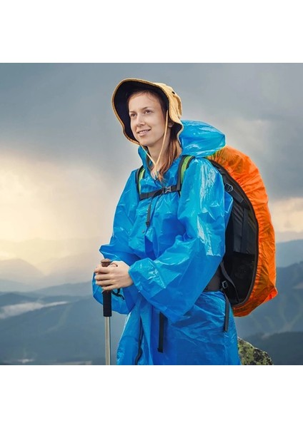 Turuncu 35L Stili Su Geçirmez Sırt Çantası Yağmurluk Yansıtıcı Bant Sırt Çantası Seyahat Için Şeritler ile Hi-Görünürlük Sırt Çantası Rancoat (Yurt Dışından) fırsatları