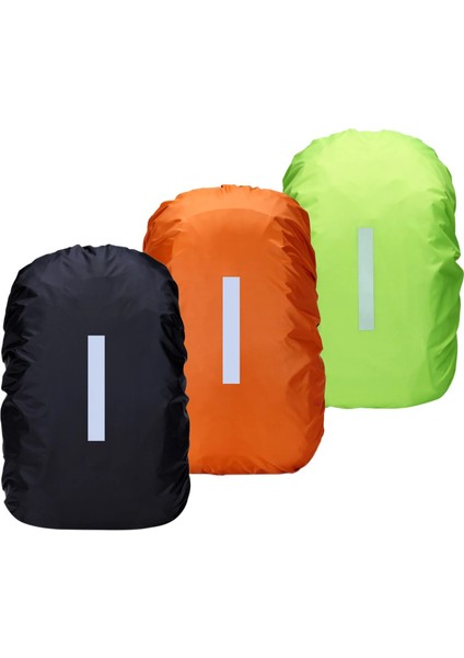 Turuncu 35L Stili Su Geçirmez Sırt Çantası Yağmurluk Yansıtıcı Bant Sırt Çantası Seyahat Için Şeritler ile Hi-Görünürlük Sırt Çantası Rancoat (Yurt Dışından) indirimleri