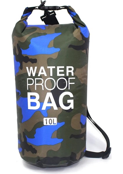 10L Mavi Stil Dikaril 2lll Açık Kuru Su Geçirmez Kuru Çanta Su Geçirmez Çuval Yüzen Dalış Rafting Nehir Okyanus Sırt Çantası Için Katlanabilir Çantalar (Yurt Dışından)