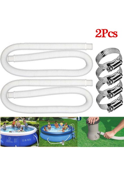 Mavi Stil 2 Paket Wimming Havuz Filtresi Pompa Hortumu Ev Şişirilmiş Havuzlar Yedek Hortum Su Oyunu Spor Aksesuarı Havuz Pompası Filtresi (Yurt Dışından) indirimleri