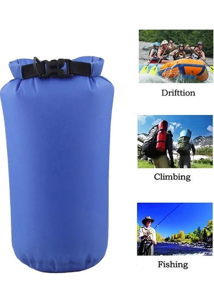 No.6 Tarzı 8l Naylon Taşınabilir Su Geçirmez Kuru Çanta Teknecilik Için Kese Kano Balıkçılık Rafting Yüzme Kamp Rafting Sup Snowboard (Yurt Dışından)