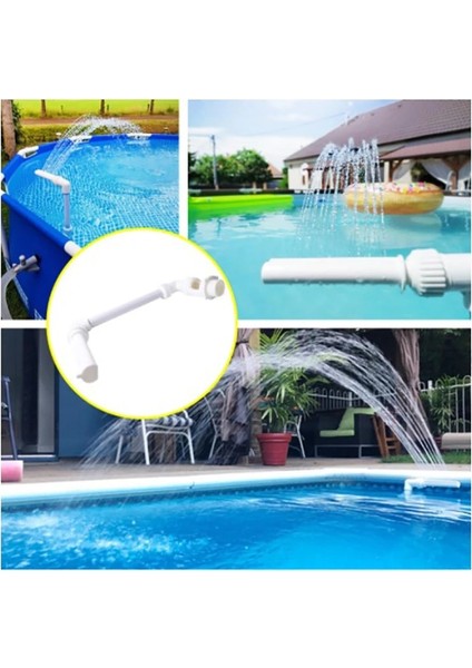 Beyaz Stil Yüzme Havuzu Şelale Fıskiye Seti Pvc Özelliği Su Spay Havuzları Yüzme Havuzu Aksesuarları 1.5'' Dişli Dönüş Bağlantısı (Yurt Dışından) fiyatları