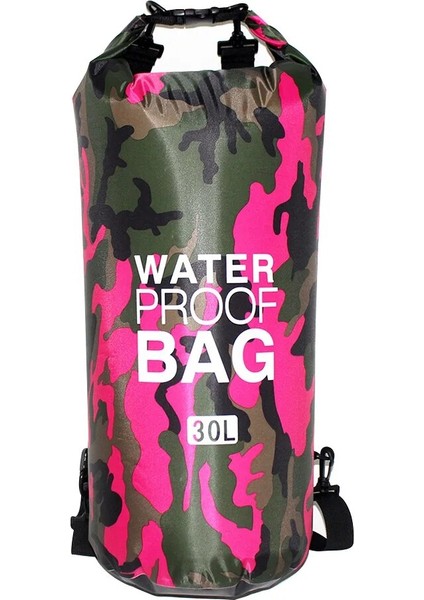 30L No.5 Stili Pvc Taşınabilir Su Geçirmez Kuru Çanta 5l 10L 20L 30L Camo Açık Dalış Katlanabilir Erkek Kadın Plaj Yüzme Çantası Rafting Sırt Çantası (Yurt Dışından)