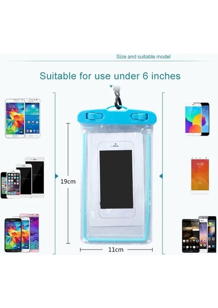 B Tarzı Evrensel Su Geçirmez Telefon Kılıfı Su Geçirmez Çanta Cep Telefonu Kılıfı Pv Kapak iPhone Pro Max Xs Xr Amsung Için (Yurt Dışından) modelleri