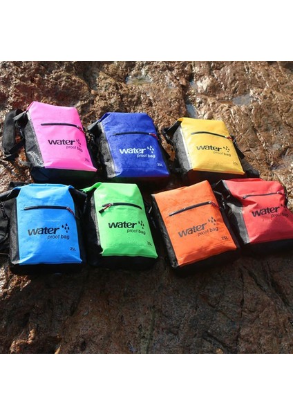 Kırmızı Stil 25L Su Geçirmez Kuru Sırt Çantası Spor Kano Kayık Sörf Sırt Çantası Saklama Çantası Erkek Kadın Yüzme Spor Plaj Okyanus Çantası (Yurt Dışından) modelleri