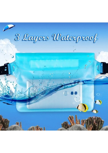 Pembe Tarzı 3 Katmanlı Su Geçirmez Sızdırmazlık Rafting Dalış Yüzme Bel Çantası Kayak Kaplama Sualtı Kurutma Omuz Çantası Bel Çantası Spor Çantası (Yurt Dışından) fiyatları