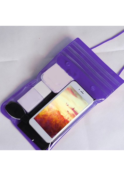 Mor Tarzı Yüzme Torbası Kozmetik Toz Geçirmez Songkran Festivali Plaj Rafting Kire Dayanıklı Dış Mekan Sualtı Su Geçirmez Kuru Anahtarlar Telefon Depolama (Yurt Dışından)