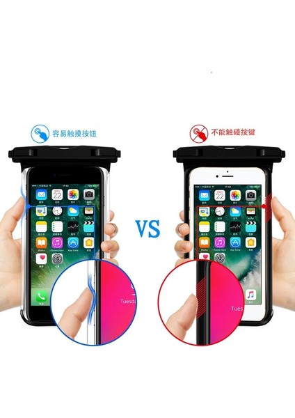 C Stili Tam Görünüm Su Geçirmez Yüzme Kılıfı Telefon Için Sualtı Kar Yağmur Ormanları Şeffaf Kuru Çanta Büyük Cep Telefonu Çantası Mühürlü (Yurt Dışından) fırsatları