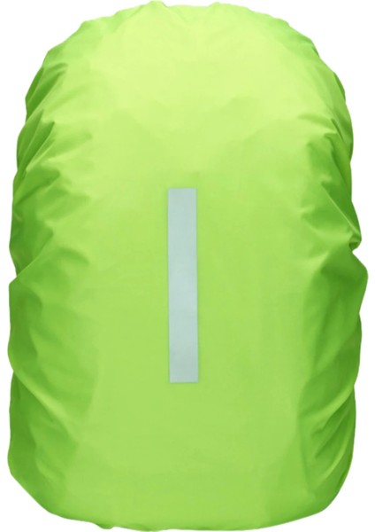 Yeşil 45L Stili Su Geçirmez Sırt Çantası Yağmurluk Yansıtıcı Bant Sırt Çantası Seyahat Için Şeritler ile Hi-Görünürlük Sırt Çantası Rancoat (Yurt Dışından)