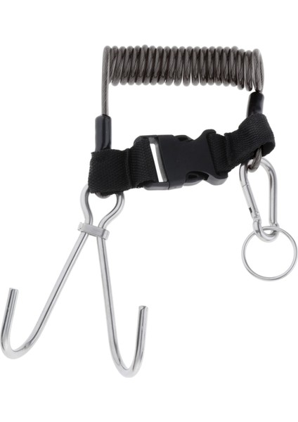 Pembe Tarzı Tüplü Dalış Paslanmaz Çelik Çift Resif Kancaları Spiral Sarmal Ipi Güvenlik Aksesuarları Ekipmanı Acil Durum Teçhizatı (Yurt Dışından) indirimleri