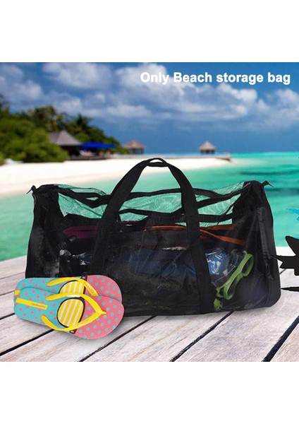 90X40X40CM Stili Taşınabilir Plaj Çantası Örgü Saklama Çantası Açık Parkı Tüplü Dalış Yüzme Oyuncaklar Çanta Havlu Giysi Organizatör Yüzme Saklama Çantası (Yurt Dışından) fiyatları